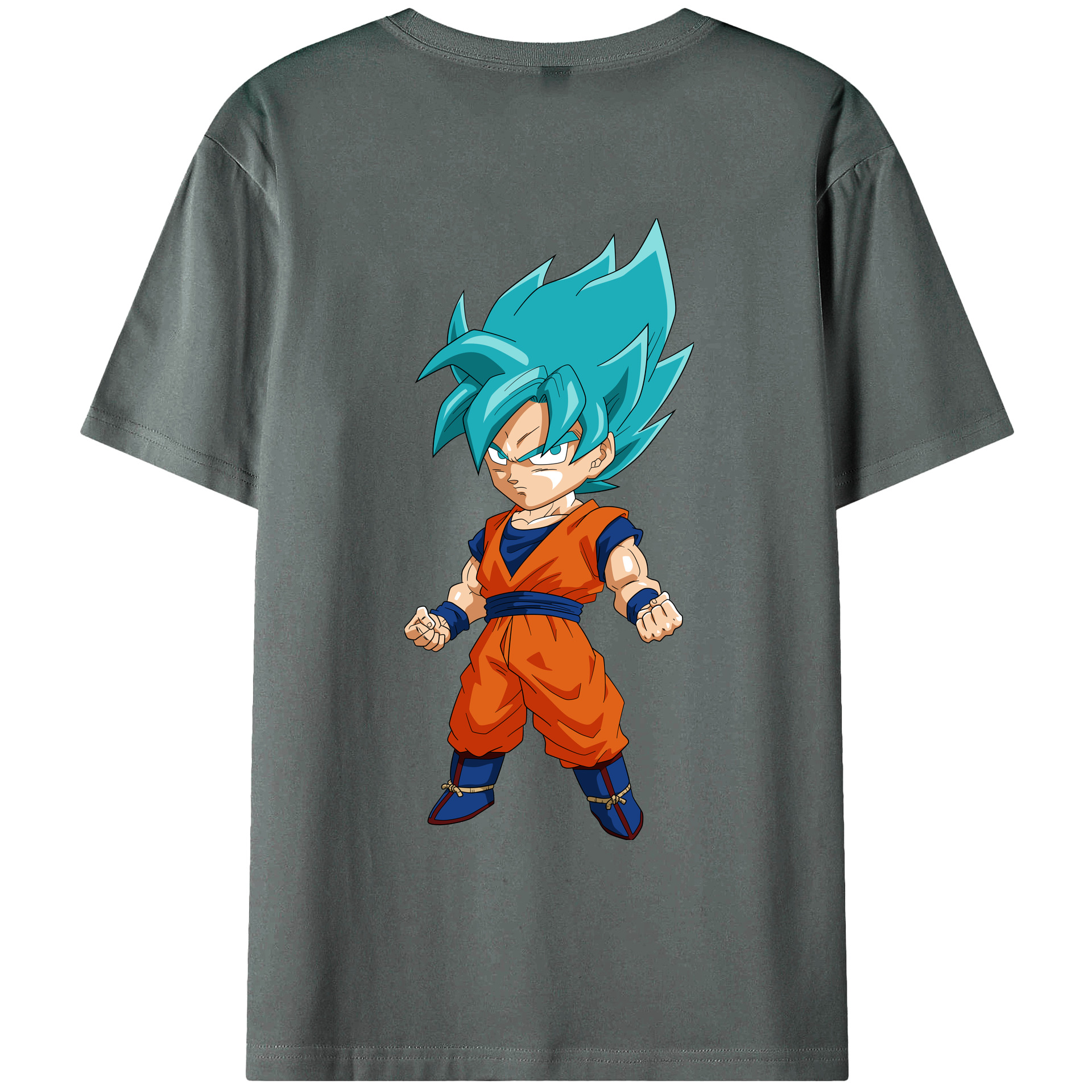 （画像用） ドラゴンボール 孫 悟飯（そんごはん）DRAGON BALL Son Gohan 綿100％ メンズ半袖Tシャツ（バックプリント） 通気性
